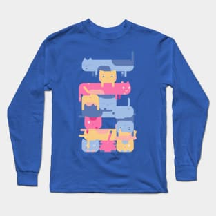 Stacked Cats Long Sleeve T-Shirt